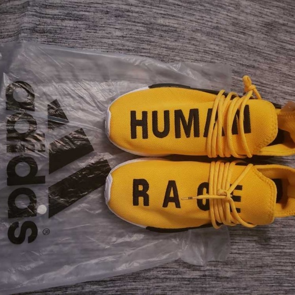 human race shoes yellow